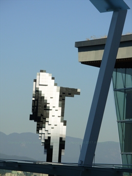 Digital Orca in Jack Poole Plaza, Vancouver, BC, Canada