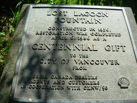 Jubilee Fountain plaque
