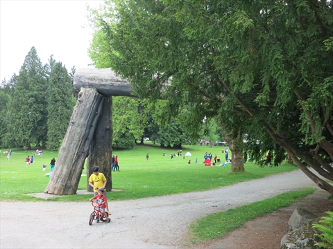 Lumbermens Arch in Stanley Park, Vancouver, BC, Canada