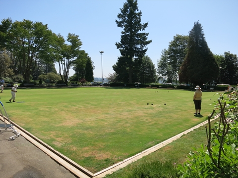 Stanley Park Lawn Bowling Club in Stanley Park, Vancouver, BC, Canada
