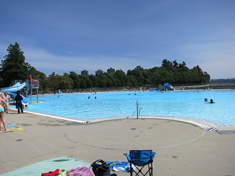 Second Beach Swimming Pool in Stanley Park, Vancouver, BC, Canada