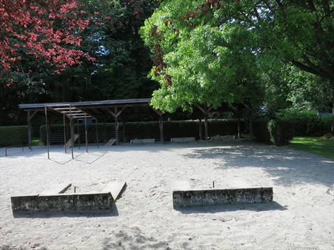 former horseshoe pits in Stanley Park, Vancouver, BC, Canada