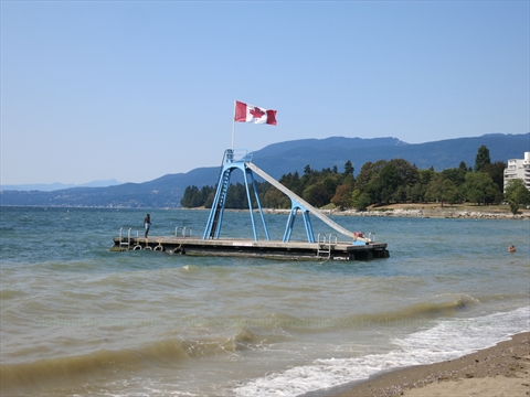 English Bay Beach slide, Vancouver, BC, Canada