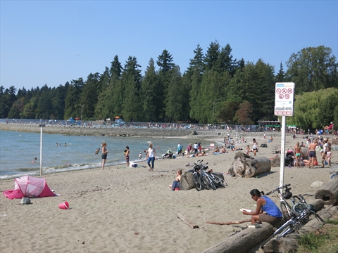 Second Beach in Stanley Park, Vancouver, BC, Canada
