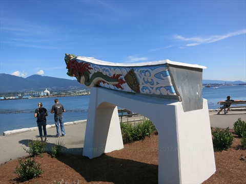 SS Empress of Japan Figurehead in Stanley Park, Vancouver, BC, Canada