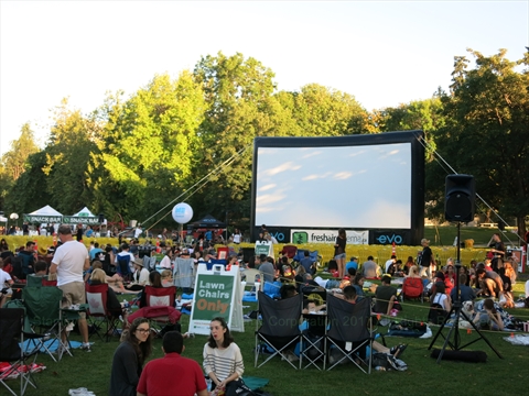 Tuesday Night Movies in Stanley Park, Vancouver, BC, Canada