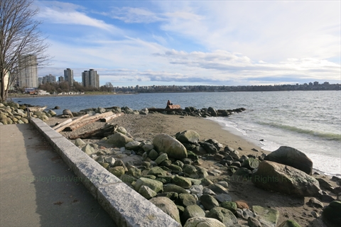 Swimming Beach in Stanley Park, Vancouver, BC, Canada