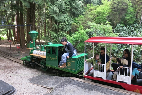 Miniature Train in Stanley Park, Vancouver, BC, Canada