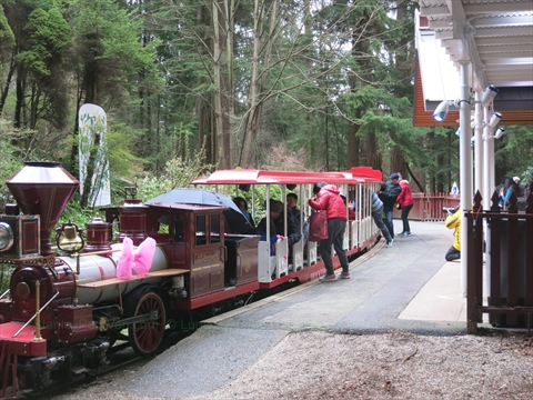Easter Miniature Train in Stanley Park, Vancouver, BC, Canada