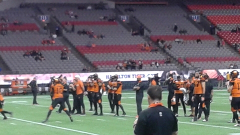 BC Lions game in BC Place, False Creek, Vancouver, BC, Canada