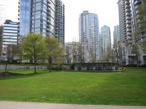 Harbour Green Park in Coal Harbour, Vancouver, BC, Canada