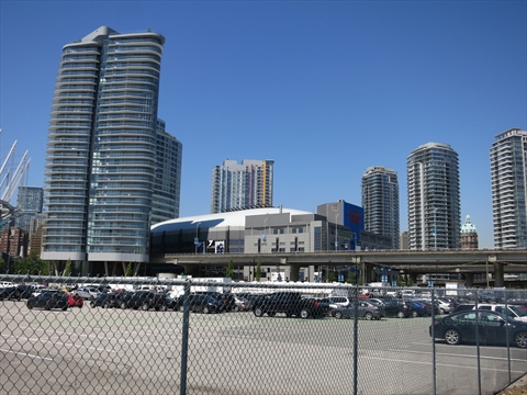 Rogers Arena Parking in Vancouver, BC, Canada