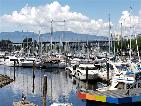 Granville Island Marina, Vancouver, BC, Canada