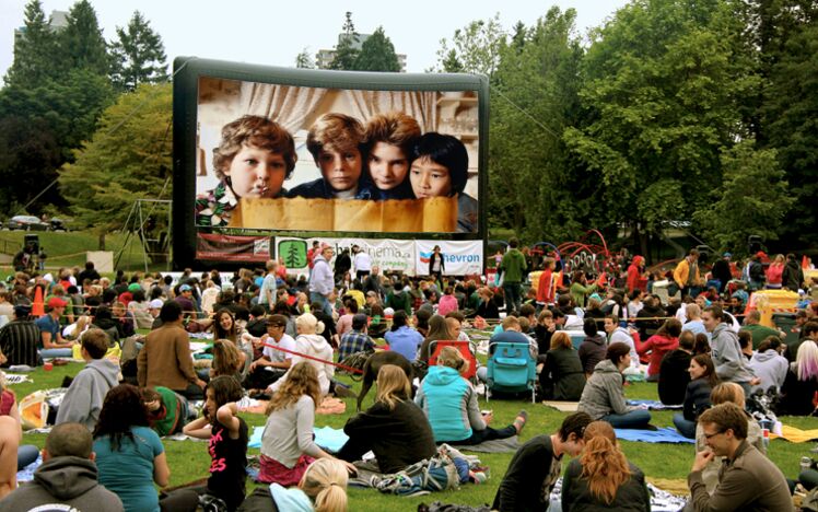 Weekly Outdoor Movie in Stanley Park, Vancouver, BC, Canada