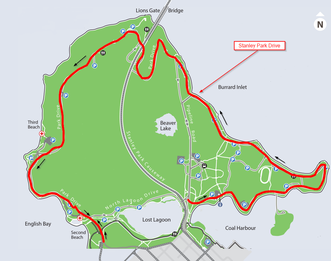 Stanley Park Drive Map