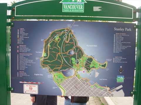 Stanley Park Information Booth in Stanley Park, Vancouver, BC, Canada