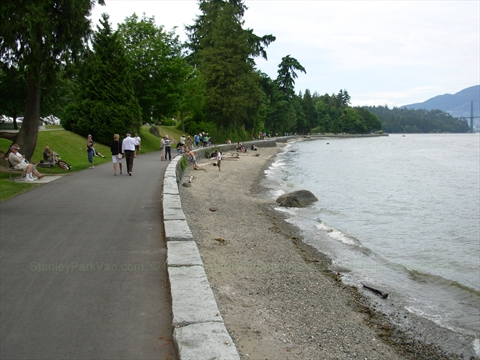 Stanley Park seawall, Vancouver, BC, Canada