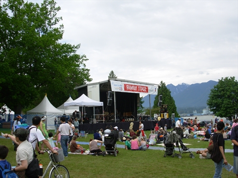 Hari Krisna festival in Stanley Park, Vancouver, British Columbia Canada