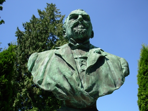 David Oppenheimer Statue in Stanley Park, Vancouver, BC, Canada