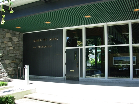 Vancouver Parks Board Office in Stanley Park, Vancouver, BC, Canada