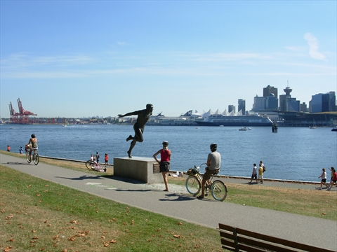 Stanley Park seawall, Vancouver, BC, Canada
