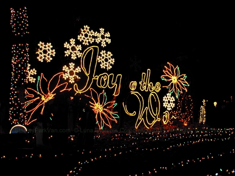 Bright Nights Christmas Train in Stanley Park, Vancouver, BC, Canada