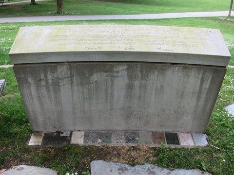 Air India memorial inscription in Stanley Park