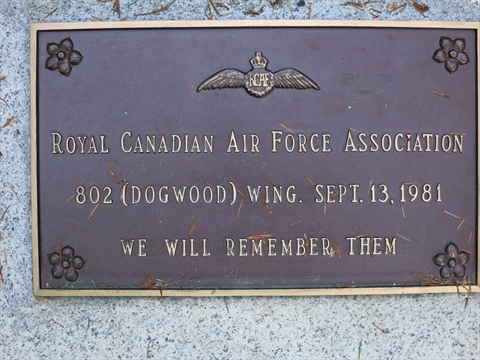 Air Force Garden of Remembrance in Stanley Park, Vancouver, BC, Canada