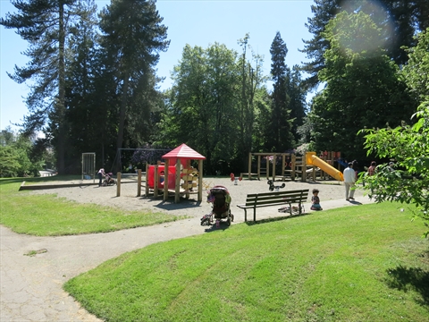 playground near Malkin Bowl in Stanley Park, Vancouver, BC, Canada