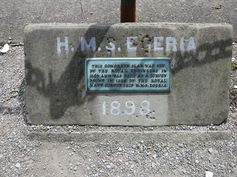 H.M.S. Egeria plaque