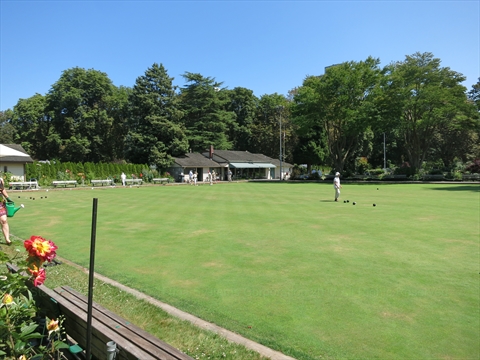 Lawn Bowling in Stanley Park, Vancouver, BC, Canada