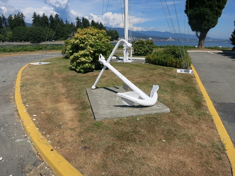 Admiralty Pattern Anchor monument in Stanley Park, Vancouver, BC, Canada