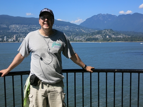 Siwash Rock lookout in Stanley Park, Vancouver, BC, Canada