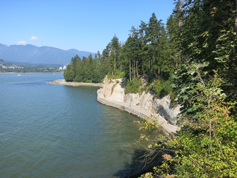 Siwash Rock Lookout in Stanley Park, Vancouver, BC, Canada