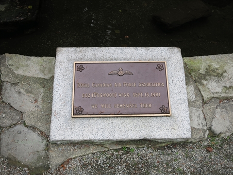 Air Force Garden of Remembrance in Stanley Park, Vancouver, BC, Canada
