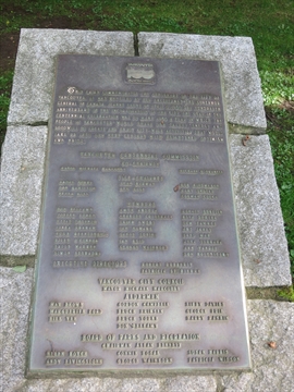 Vancouver Centenary Cairn plaque