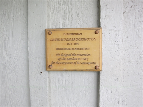 David Brockington plaque at Brockton Pavilion in Stanley Park, Vancouver, BC, Canada