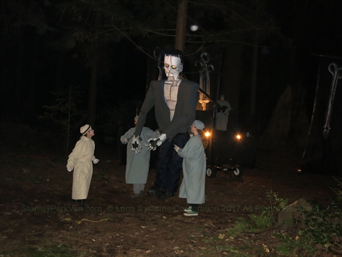 Halloween Ghost Minature Train Ride in Stanley Park, Vancouver, BC, Canada