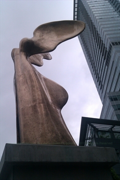 Nike Statue at Coal Harbour, Vancouver, BC, Canada