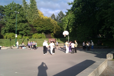 Weekly Dancing at Ceperley Park in Stanley Park, Vancouver, BC, Canada