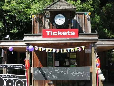 Ticket booth in Stanley Park, Vancouver, BC, Canada