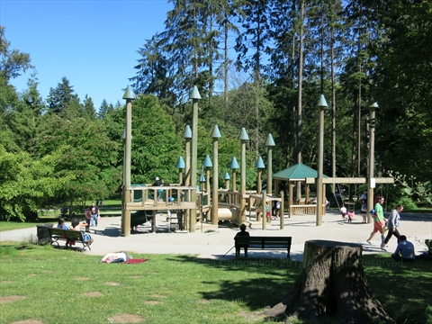 Playground in Stanley Park, Vancouver, BC, Canada