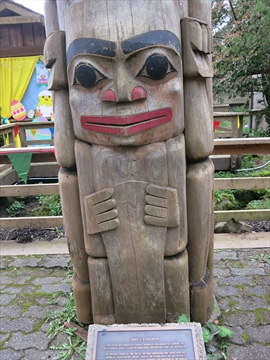Children of the World totem pole in Stanley Park, Vancouver, BC, Canada