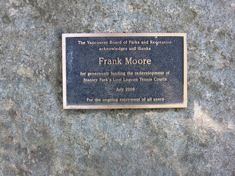 Frank Moore plaque