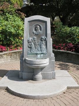 Joe Fortes Memorial Fountain at English Bay, Vancouver, BC, Canada