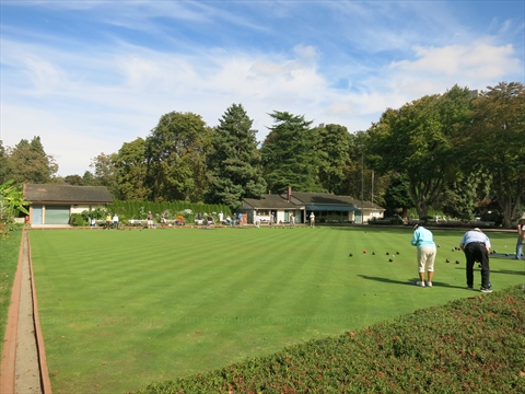 Lawn Bowling in Stanley Park, Vancouver, BC, Canada