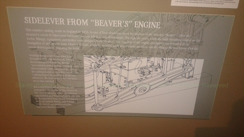 SS Beaver plaque in the Vancouver Maritime Museum