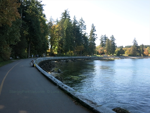 Fishing in Stanley Park, Vancouver, BC, Canada
