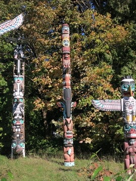 Sky Chief Totem Pole full view profile angle