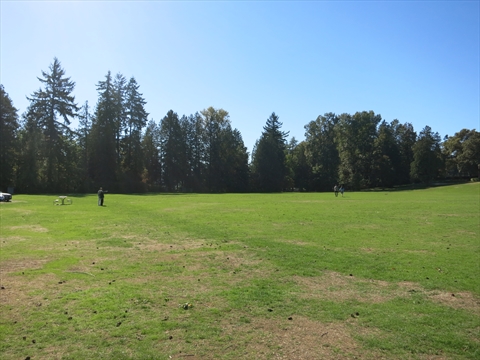 Brockton Playing Fields in Stanley Park, Vancouver, BC, Canada